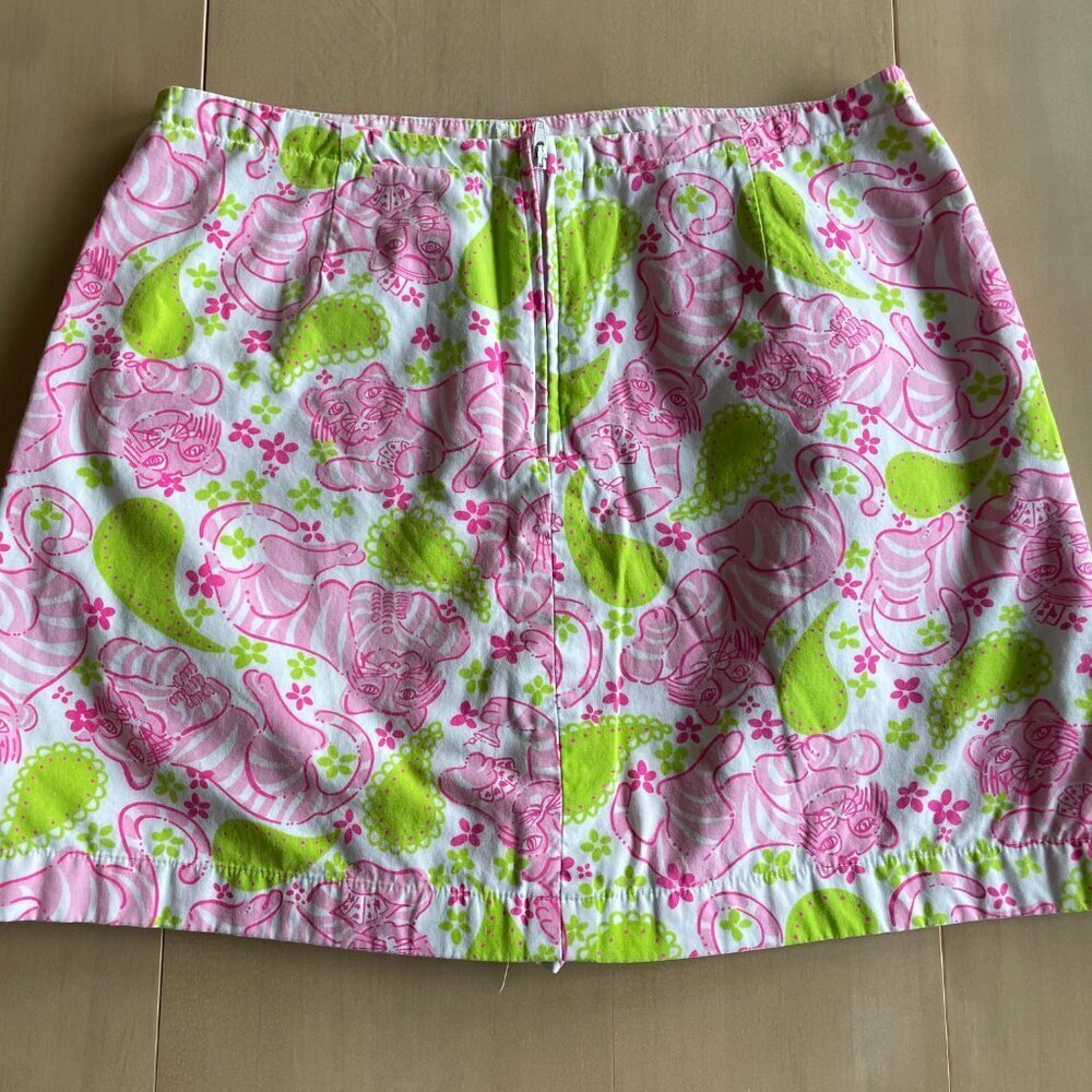 Vintage 1990s Y2K Lilly Pulitzer Girl's Black Jack Tiger Skort - Size 12 - Picture 6 of 7